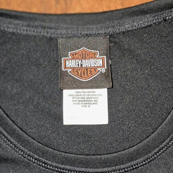 Harley-Davidson Black Long Sleeve Shirt Womens Size Medium - Picture 5 of 6